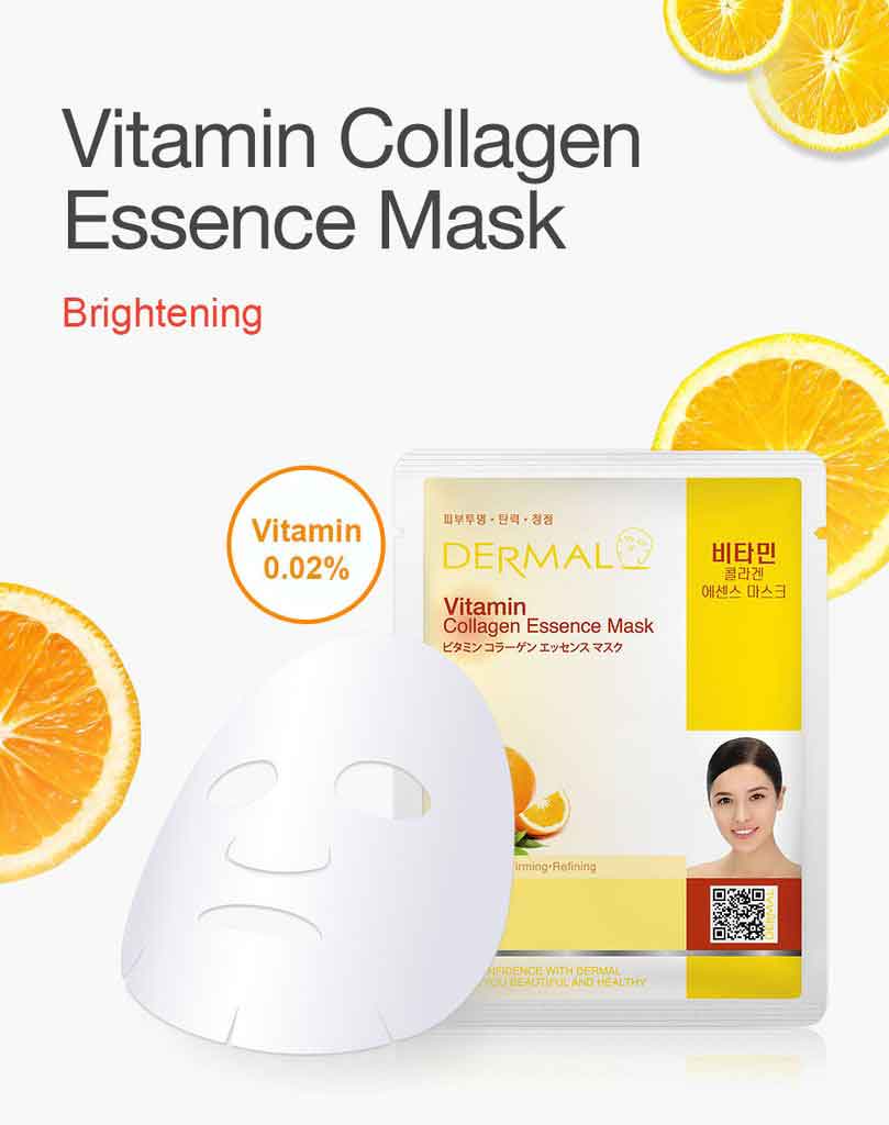 Dermal Korea Vitamin Collagen Essence Face Mask - Dermal Face Mask ...