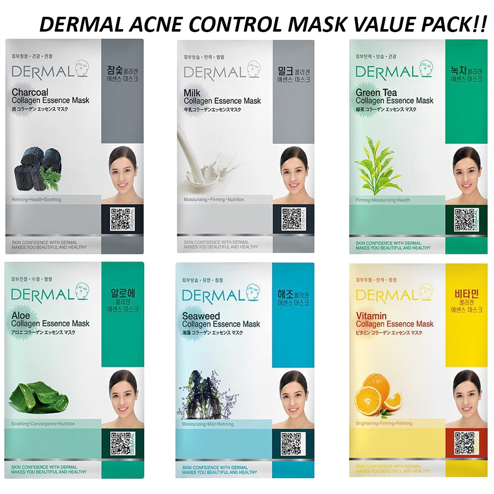  DERMAL KOREA Collagen Essence Full Face Facial Mask