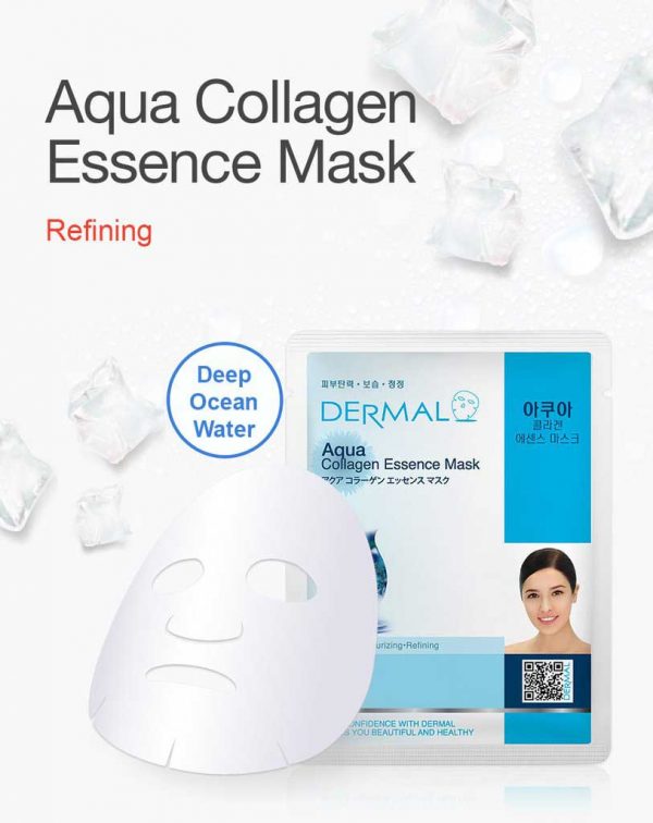 Dermal Korea Aqua Collagen Essence Face Mask - Dermal Face Mask ...